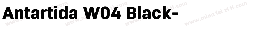 Antartida W04 Black字体转换